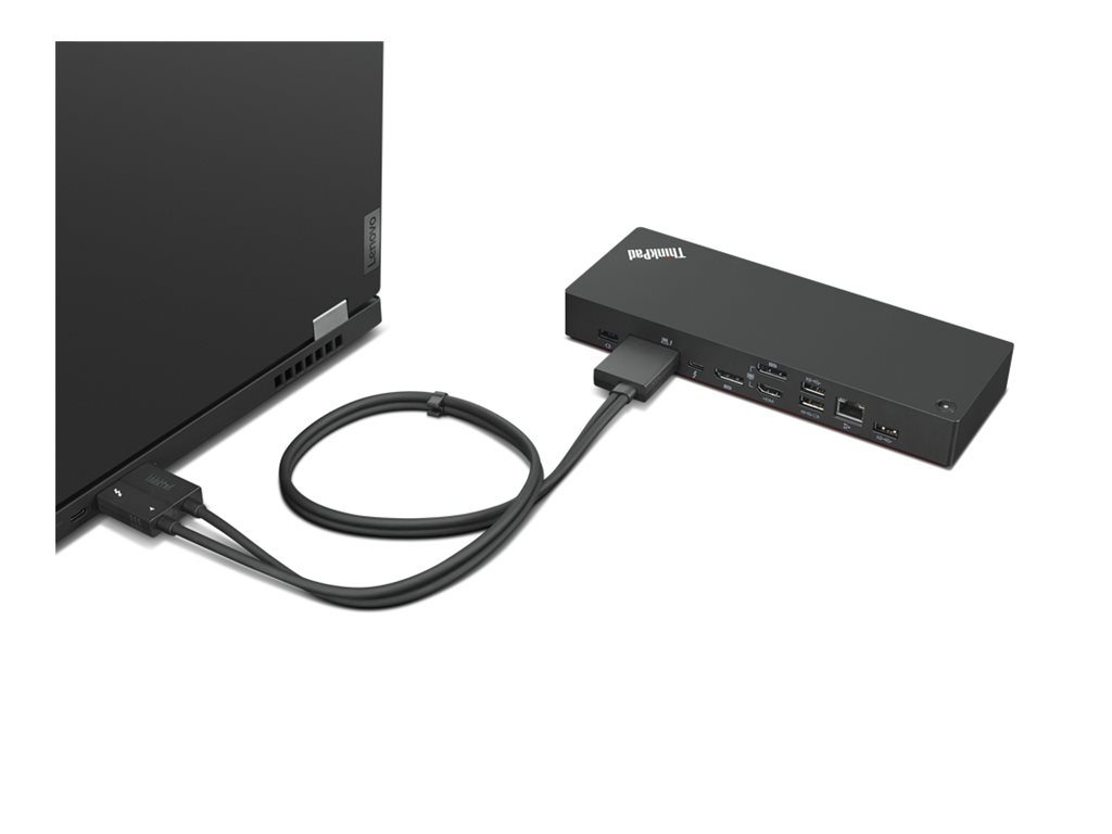 Lenovo ThinkPad Thunderbolt 4 WorkStation Dock - Port Replicator - Thunderbolt 4 - 2 x DP, HDMI, 2 x Thunderbolt - 1GbE - 230 watt - Campus - für ThinkPad T16 Gen 4 21QN